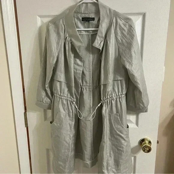 Shin Choi Button Light Weight Jacket Womens Size 10 Shimmery - Picture 2 of 9